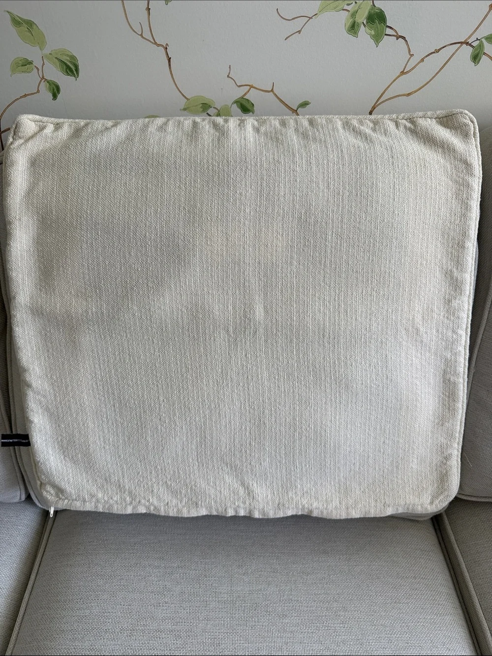 American Mills French Script Throw Pillow Cover - Made in USA